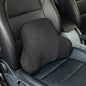 Lumbar Support Pillow for Car, Soft Memory Foam and Suede Cover, Back Support for Car Drivers and Passengers