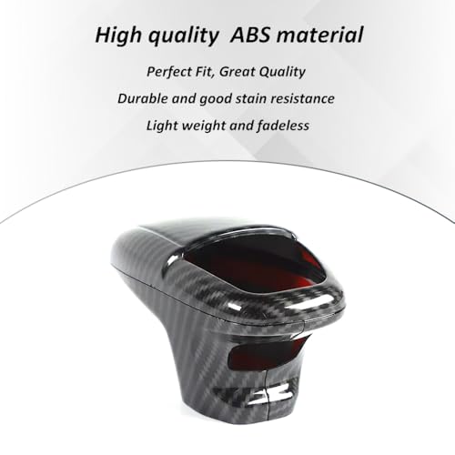 Gear Shift Knob Cover for Dodge Charger Accessories Shifter Knobs Cover Trim for 2015-2025 Dodge Challenger 2018-2025 Durango Interior Accessories 3pcs