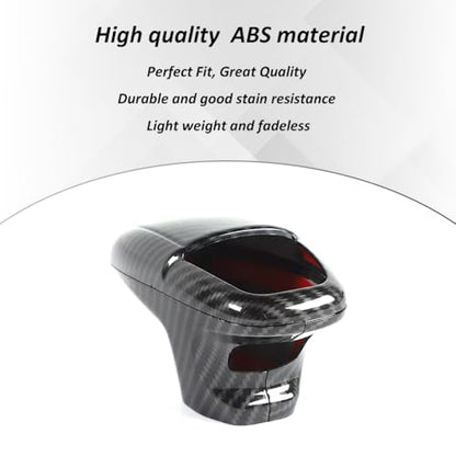 Gear Shift Knob Cover for Dodge Charger Accessories Shifter Knobs Cover Trim for 2015-2025 Dodge Challenger 2018-2025 Durango Interior Accessories 3pcs