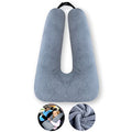 Travel Pillow Car Pillow Kid Car Sleeping The Sleeping Aid for Adults and Kids on Road Trips Kids Travel Pillow Gray