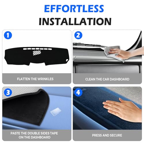 Dashboard Cover Dash Cover Mat Compatible with Lexus IS250 IS350 2013 2012 2011 2010 2009 2008 2007 2006, Black Dash Board Cover Interior Protector Mat Auto Accessories