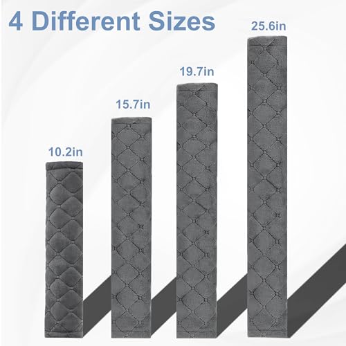 Amooca Soft Automotive Seat Belt Cover Seatbelt Shoulder Pad Neck Protector Cushions Universal Fit SUV Trucks Backpack Dark Grey Extra Long 25.6in - color: Dark Grey, size: 25.6in-1pc