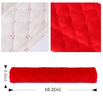 Amooca Soft Seat Belt Cover Pad, 2-Pack Soft Car Safety Seatbelt Strap Shoulder Pad for Adults and Children, Suitable for Car Seat Belt, Backpack, Shoulder Bag, Laptop Computer Bag (Red) - color: E: Red
