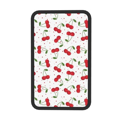 Universal Car Center Console Cushion Pad, Red Cherry Soft Waterproof Car Center Console Cover Auto Armrest Seat Box Cover Protector for Most Vehicle SUV Truck Car - color: Red Cherry