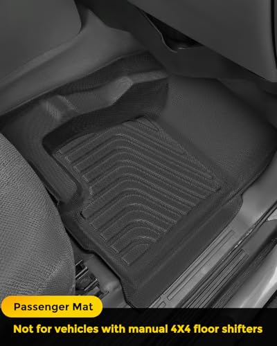 Car Floor Mats for Chevy Silverado: for Silverado/GMC Sierra 1999-2007 Crew Cab| for Suburban/Yukon XL 2000-2006| for Escalade/Avalanche 2002-2006 All Weather Truck Custom Accessories Front Rear Liner