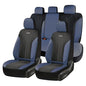 Coverado Car Seat Covers Full Set, Leather Seat Covers, Waterproof Automotive Protectors 5-Seat, Luxury Universal Fit Seat Covers for SUV, Truck, Sedan and Most Vehicles All-Weather - color: Bule&Black