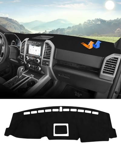 Autorder Dashboard Cover Mat for 2018-2021 Ford Expedition Accessories Dash Cover Flannel Dash Mat Sunshade Glare UV Rays Protector - size: 2018-2021 Expedition
