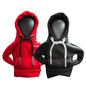 2Pcs Car Shift Knob Hoodie,Gear Shift Hoodie,Funny Sweater Hoodie for Gearshift,Automotive Interior Accessories（Red and Black） - color: 1*Red+1*Black
