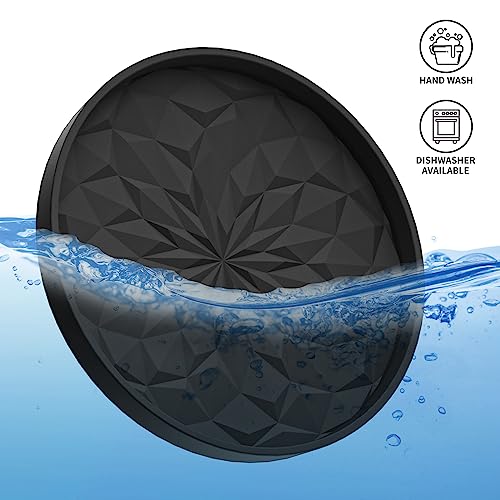 Car Coasters for Cup Holders [4 Pack] - 2.75In Silicone Auto Mug Mats - Universal Non-Slip Recessed Car Interior AccessoriesBlack - color: 4 Pack-black