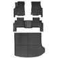 Floor Mats & Cargo Liner Fit for 2022-2025 Jeep Grand Cherokee (Include 4XE NOT for L or WK), Custom Fit TPE All Weather Floor Liners Cargo Mat, 1st 2nd Rows Mats Trunk Liner Full Set Accessories - style: 22-25 Jeep Grand Cherokee Full Mats Set