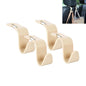 4-Pack 360° Rotating Car Headrest Hooks Vehicle Storage Organizer for Purses Handbags Groceries Coats – Holds 55lbs Simple Design with Clip Beige - color: Beige
