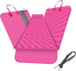 GXT Dog Back Seat Cover Protector for Cars SUV and Trucks with Mesh Window, Scratchproof Nonslip and Waterproof Material - color: Pink, style: Seat Cover and Dog Seat Belt