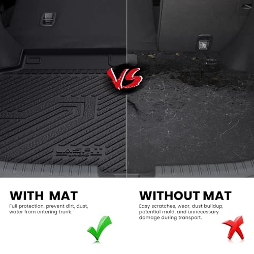 LASFIT Trunk Mat for Honda Civic Hatchback Sport 2017-2021, All Weather TPE Custom Fit Trunk Liner Trunk Tray Cargo Mat Cargo Liner Cargo Tray - style: 2）For Honda Civic Hatchback | 2017-2021 | Trunk Mat