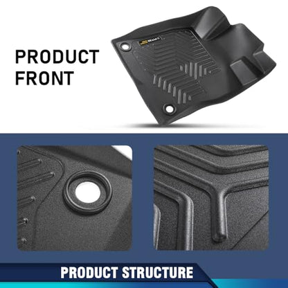 PIT66 Floor Mats Cargo Liners Compatible with Honda Civic Coupe Sedan 4-Door 2016-2021, Fit Civic Hatchback 2017-2021, Fit Honda Insight 2016-2021 (Heavy Duty) TPE 3-Piece,Front & 2nd Row Liner - size: Fit Honda Civic/Insight 2016-2021 | 3PCS