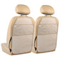 Viaviat Car Seat Protector Large Kick Mat 2 Pack Durable Water Resistant Auto Seat Back Covers with 2 Mesh Pockets Protection Against Dust Mud Scratches (Beige-A, 2-Pack) - color: Beige-A
