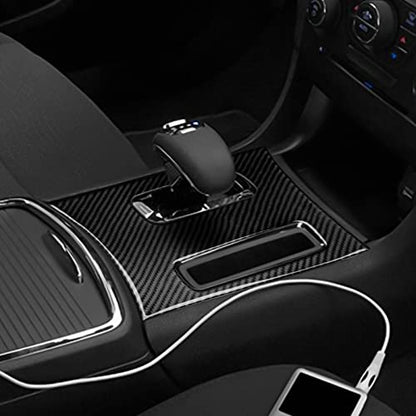 Car Gear Shift Panel Decals for 2011 2012 2013 2014 Dodge Charger Accessories Carbon Fiber Stickers - color: Gear Shift Panel, B