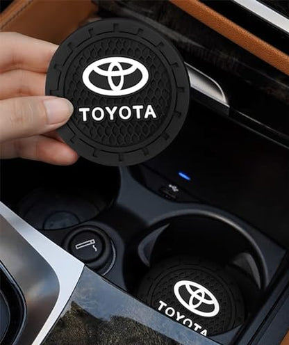 Car Cup Holder Coaster for Toyota RAV4 Highlander Cupholder Coaster Interior Accessories 2.75in 2Pieces Black - color: Black-05