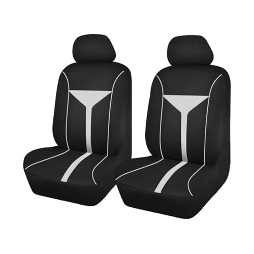 Zpana Car Seat Covers for Front Seats, Breathable Washable Dustproof, Vehicle Seat Protector Accessories (White) - color: White, size: Front Set