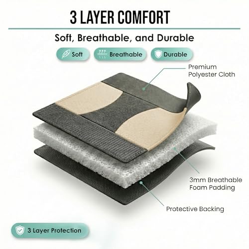 FH Group Flat Cloth Full Set Car Seat Covers Three Row 7 Seater - Universal Fit for Cars, Trucks & SUVs Beige - color: Beige