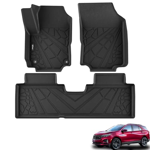 KARPAL Floor Mats for 2018-2024 Chevy Equinox (Not for EV) & GMC Terrain, All-Weather TPE Custom Fit Floor Liners Car Accessories