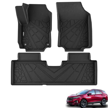 KARPAL Floor Mats for 2018-2024 Chevy Equinox (Not for EV) & GMC Terrain, All-Weather TPE Custom Fit Floor Liners Car Accessories
