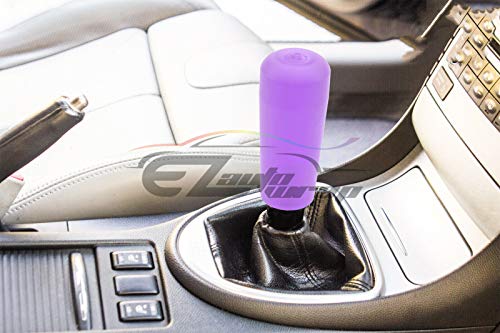 EZAUTO WRAP Purple Shift Knob Stick Frosted Matte Crystal Bubble Long Throw Gear Shifter 15cm - color: Matte Purple, size: 15cm