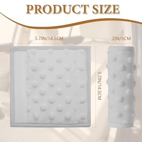 2 Pack Car Seat Strap Pads for Babies, Soft Car Seat Shoulder Strap Covers for Baby Child Kids, Gray - color: Gray