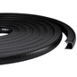 20ft U-Shape Edge Trim Fits 1/2" Edge, Rubber Strip with Metal Clips for Edges Protector, Black Edges Banding Strip for Sharp/Rough Surface, Tables, Cars, Door Frame, Boat & More - size: 20ft, 0.8"W X 0.9"H