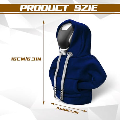Gear Shift Hoodie, Gear Shift Cover, Funny Car Gear Shift Cover, Automotive Interior Cute Gadgets, Automotive Interior Accessories and Decoration (Blue)