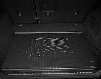 AOMSAZTO Cargo Liner Custom Fit for Ford Bronco Sport 2026 2025 2024 2023 2022 2021- All Weather Protection Automotive Trunk Floor Mat - Waterproof Cargo Mat for Bronco Sport