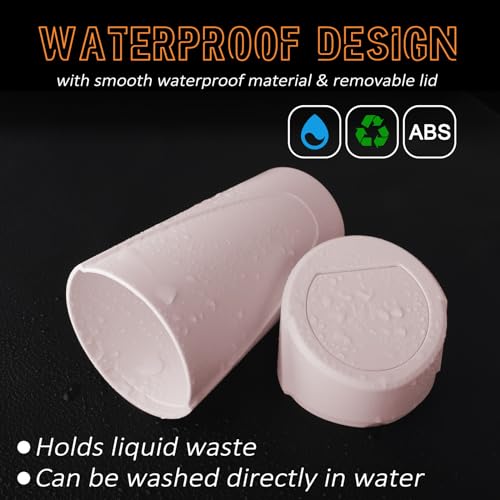 Car Trash Can with Lid, Leakproof Garbage Can with 40 Attached Trash Bags, Mini Essential Car Accessories for Interior for Car,SUV, Home, Office (Sakura Pink) - color: Sakura Pink