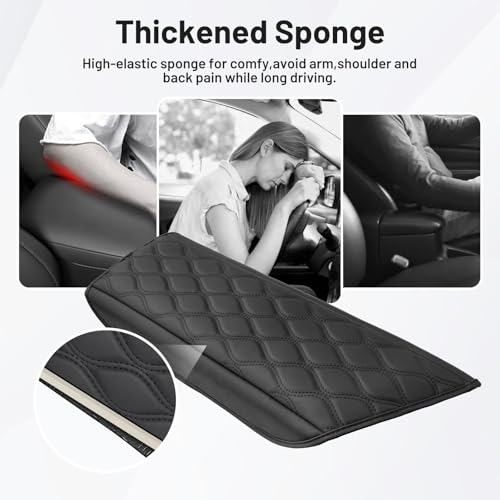 Autorder Center Console Cover for 2018-2024 Toyota Camry Accessories Leather Armrest Cushion Cover Anti-Scratch Middle Console Pad for Cat Dog Pet - size: 2018-2024 Toyota Camry