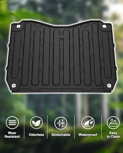TPE Cargo Liner for Honda Pioneer 1000-3 1000-6 2016-2025, Rear Cargo Bed Mat Thick Anti-Slip All Weather Protection Slush Liner for Honda Pioneer 1000 3/6 Seat Accessories, Not for 1000-5