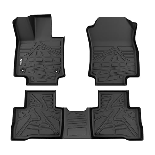 KARPAL Floor Mats Fit for Toyota RAV4 2019-2025 (Include Hybrid), Custom Fit All Weather TPE Floor Liners, 1st & 2nd Row Mat, RAV4 Accessories - style: 2019-2025 | For Toyota RAV4 | 1st & 2nd Row