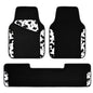 CAR PASS Waterproof Universal 3Pcs Car Floor Mats, Cow Print Car Mats Fit for SUV,Vans,sedans, Trucks,Set of Vehicles Car Carpet with Driver Heel Pad and Nibs Backing, Cute Women Girly (Black White) - color: Cow Print（3Pcs）