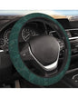 Steering Wheel Cover Accessories Neoprene Cover Non-Slip Breathable Easy to Install Suitable for Women Men Girls for Car SUV Van Truck Universal 14.5-15.5 Inch Dark Green Palm - color: Dark Green Palm