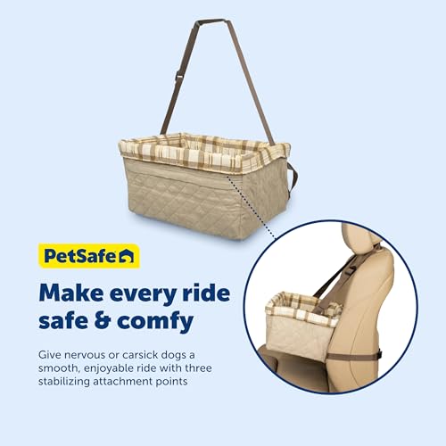 PetSafe Happy Ride Deluxe Hammock Seat Cover Durable Machine Washable Fits Most Cars, Trucks and SUVs Backseat Protection for Pet Paws, Scratches and Dog Hair