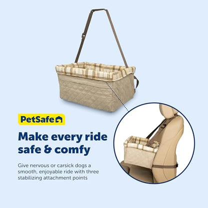PetSafe Happy Ride Deluxe Hammock Seat Cover Durable Machine Washable Fits Most Cars, Trucks and SUVs Backseat Protection for Pet Paws, Scratches and Dog Hair