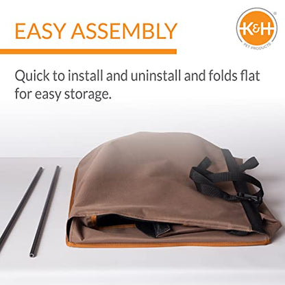 K&H Pet Products Buckle N' Go Dog Car Seat for Pets, Tan - color: Tan, size: Large 21 X 19 X 19 Inches