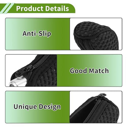 Universal Gear Shift Knob Cover Stick Shifting Handle Protector Manual Fabric 1 Pc Anti-Slip Black - color: Black