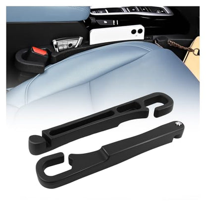 2PCS 3 in 1 Car Seat Gap Filler Organizer with Emergency Hammer,Upgraded Car Seat Gap Plug with Storage Slot & Cars Hook,Versatile in Between Cars Seats Catcher for Gaps Blocking