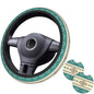 Rustic Western Aztec Steering Wheel Cover for Women Men with 2 Pcs Car Coasters, 15 Inches Neoprene Anti-Slip Cute Universal Car Accessories Protective Cover for Vehicle - color: Rustic Western Aztec