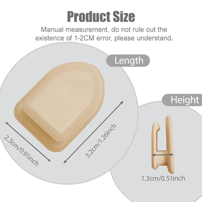 5PCS Car Dashboard Mini Hooks, Car Key Holder, Multifunctional Auto Dashboard Hook, Universal Interior Auto Accessories Self Adhesive Backseat Hanger for Key, Mask, Charging Cable - color: Beige