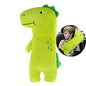Car Travel Pillow for Kids Car Seat Pillow Cute Cartoon Travel Pillow Cushion Breathable Head and Body Support Pillow for Sleeping Travel Neck Rest Car Seat Pillow Long Journey&Road Trip - color: Dinosaur
