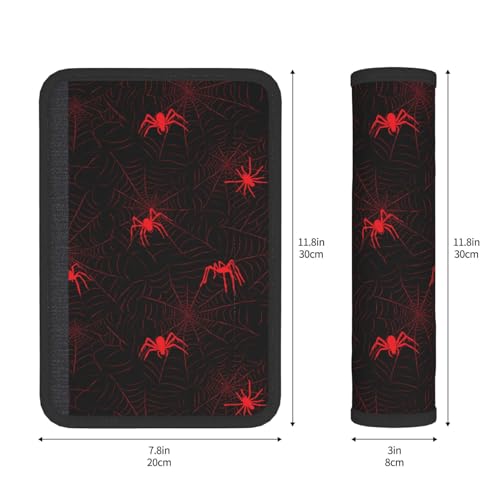 Halloween Steering Wheel Cover Elastic Non-Slip Car Steering Wheel Covers with Seat Belt Shoulder Pad for Women Men - color: Halloween