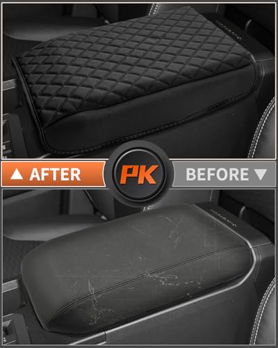 Shademax Center Console Cover for Toyota Land Cruiser Prado LC250 2024 2025 2026 Accessories, Prado LC250 Armrest Cover Cushion Pad Console Armrest Seat Box Protector PU Leather Anti-Scratch Black - size: Size for Toyota Land Cruiser Prado LC250 2024-2026