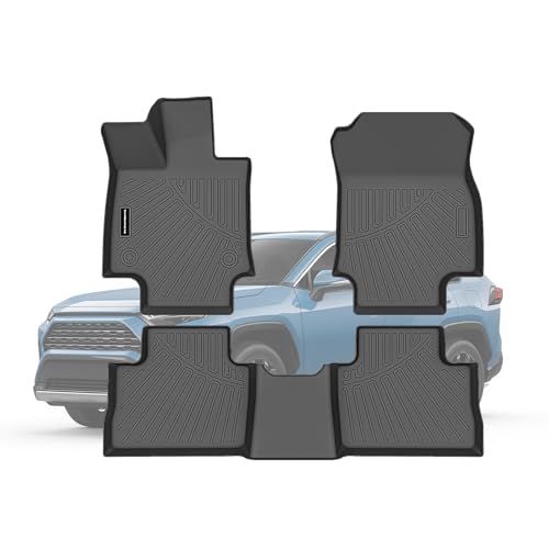 TPE Floor Mats for Toyota RAV4 2019-2025 All Weather Car Floor Liners Fit Toyota RAV4 Accessories Black - size: 2019-25|RAV4|floor mats