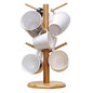 MyLifeUNIT Mug Holder Tree, Coffee Cup Holder with 6 Hooks (Yellow) - color: Yellow