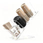 Acrylic Cup and Lid Holder, Adjustable Holder Organizer Disposable Cup Dispenser Stand with Coffee Pod, Creamer Straw Organizer Countertop for Coffee Bar Station Bakery Breakroom - size: With Box