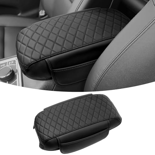 ZZEQYG Center Console Cover Pad for Jeep Grand Cherokee 2011-2021 (Not for L Model) Accessories Armrest Storage Cover Leather Auto Armrest Cover Protector Cover - color: For Grand Cherokee 2011-2021